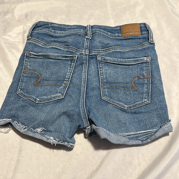 American Eagle Hi-Rise Shortie Shorts Sz 4 - Picture 5 of 9